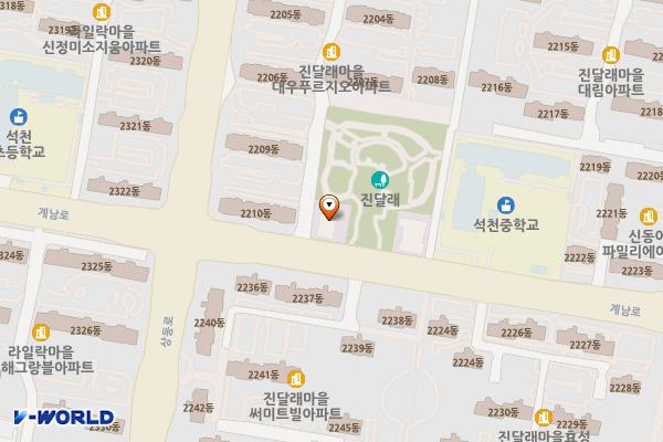 진달래공원 위치 지도 — 경기도 부천시 원미구 계남로 57(상동)