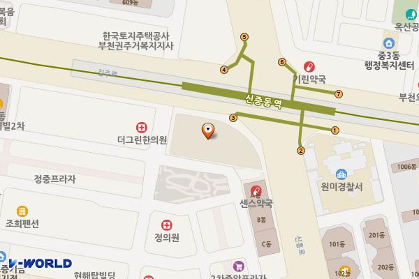 롯데백화점 중동점 위치 지도 — 경기도 부천시 원미구 길주로 300(중동)