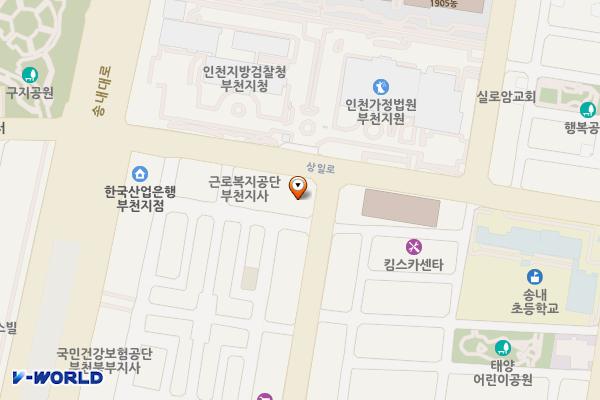 법조타운 위치 지도 — 경기도 부천시 원미구 상일로 130(상동)