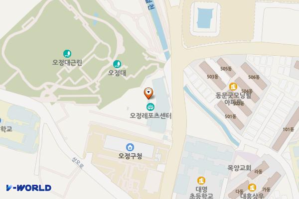 오정레포츠센터 위치 지도 — 경기도 부천시 오정구 상오정로 169(오정동)