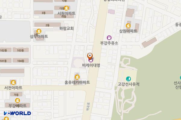 S-OIL 비케이대명주유소 위치 지도 — 경기도 부천시 오정구 역곡로 449(고강동)