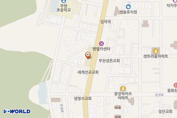 소사본동 행정복지센터 위치 지도 — 경기도 부천시 소사구 호현로 433(소사본동)