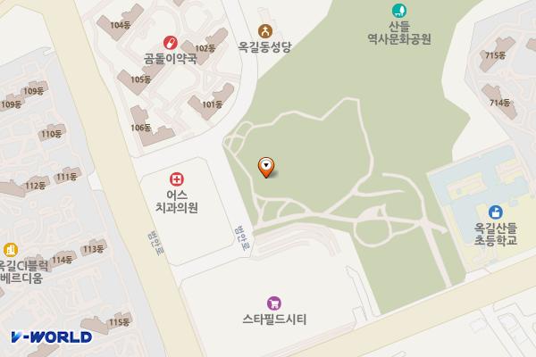 산들역사문화공원 위치 지도 — 경기도 부천시 소사구 범안로 225-2(옥길동)