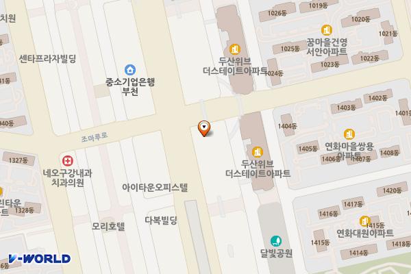 위브더스테이트7단지 위치 지도 — 경기도 부천시 원미구 신흥로 150(중동)