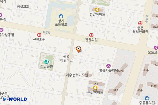 부천상동시장 고객지원센터 위치 지도 — 경기도 부천시 원미구 석천로60번길 51(상동)