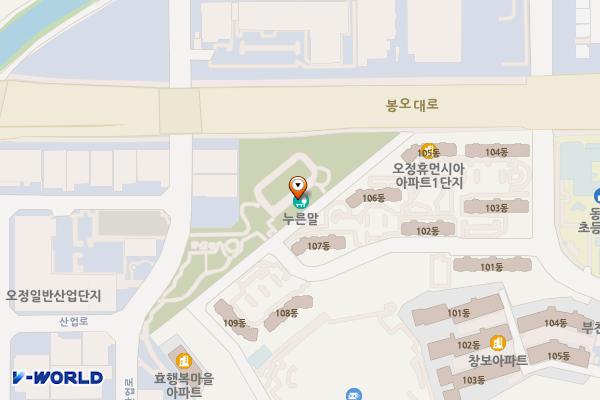 누른말공원 위치 지도 — 경기도 부천시 오정구 산업로 46-1(오정동)