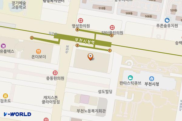 이마트 중동점 위치 지도 — 경기도 부천시 원미구 석천로 188(중동)