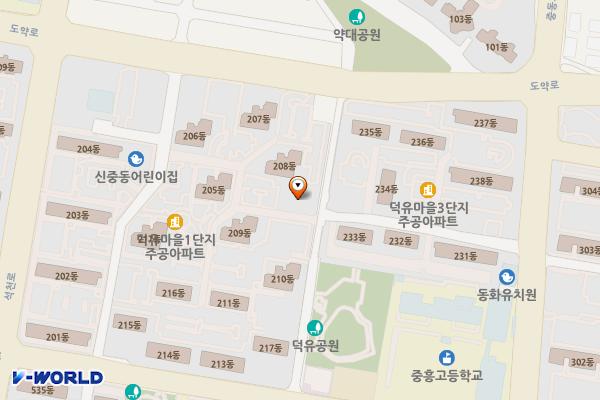 신중동종합사회복지관 위치 지도 — 경기도 부천시 원미구 도약로 146(중동)
