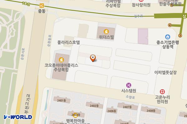 대야하이빌3차 위치 지도 — 경기도 부천시 원미구 소향로13번길 14-11(상동)