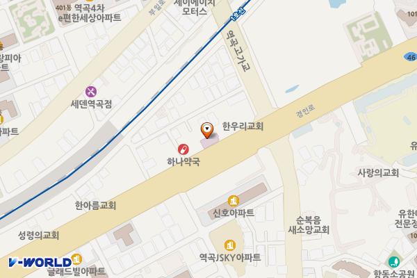 메디홀스의원 위치 지도 — 경기도 부천시 소사구 경인로 567(괴안동)