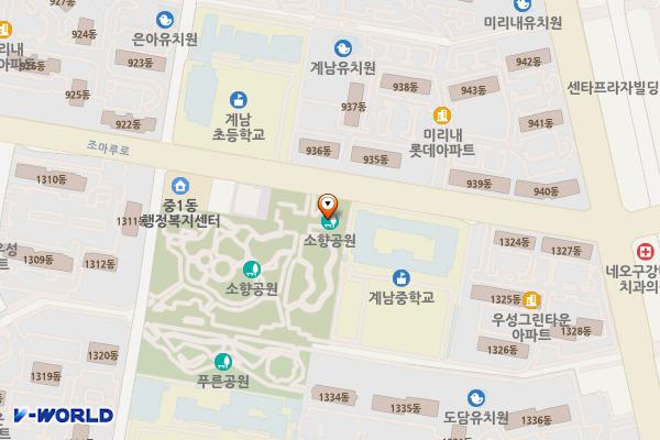 소향공원 위치 지도 — 경기도 부천시 원미구 조마루로 264(중동)