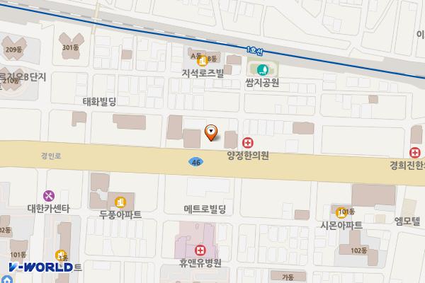 락스타도르주지수 종합격투기 위치 지도 — 경기도 부천시 소사구 경인로 155(송내동)