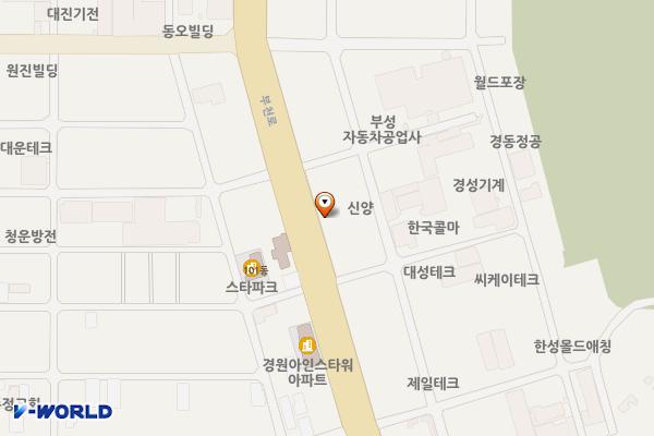신양빌딩(도당동상가) 위치 지도 — 경기도 부천시 원미구 부천로 282(도당동)