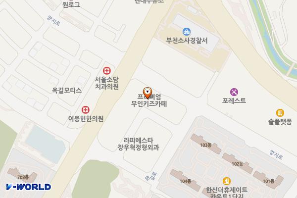 문영 퀸즈파크 C 위치 지도 — 경기도 부천시 소사구 옥길로 124(옥길동)