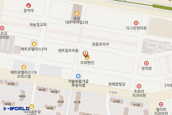 신일아르디세 위치 지도 — 경기도 부천시 원미구 중동로254번길 64(중동)