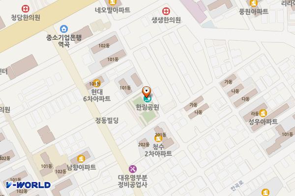 한림어린이공원 위치 지도 — 경기도 부천시 소사구 경인로526번길 46(괴안동)