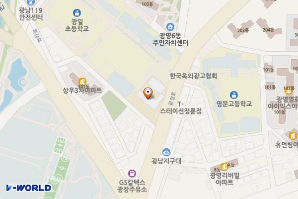 광명교육지원청 위치 지도 — 경기도 광명시 광명로 777