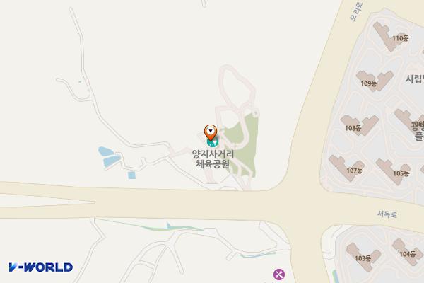 양지사거리체육공원 위치 지도 — 경기도 광명시 서독로 337