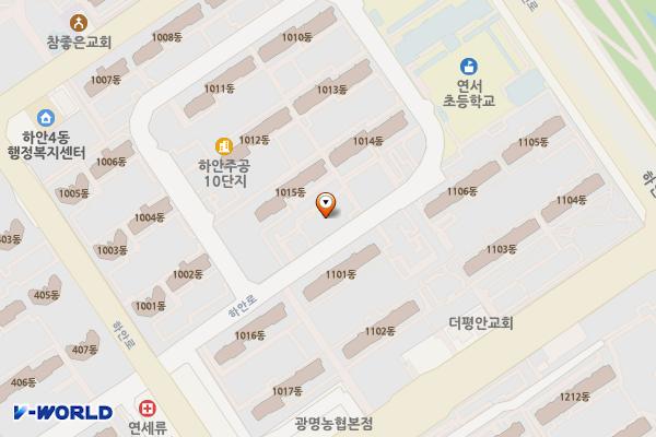 하안10단지 종합상가 위치 지도 — 경기도 광명시 하안로 320-21 (하안동, 하안주공10단지 종합상가)