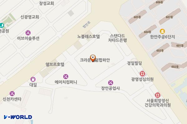 현대테라타워 위치 지도 — 경기도 광명시 오리로651번길 10