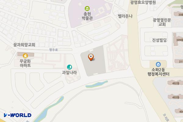 광명동굴 (제3주차장) 위치 지도 — 경기도 광명시 소하동 1069-1