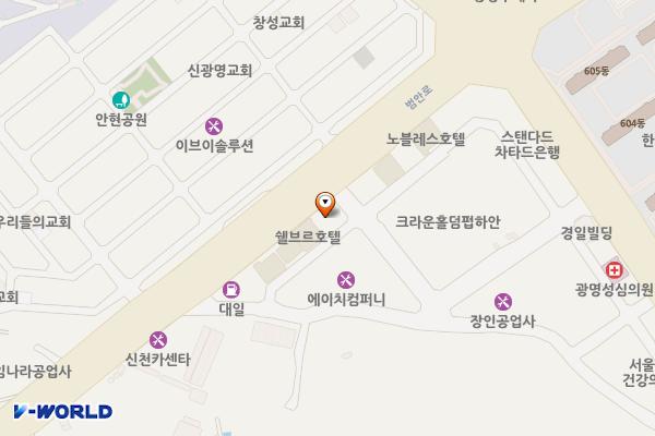 홍우빌딩 위치 지도 — 경기도 광명시 범안로 992
