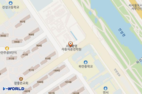 광명골프연습장 위치 지도 — 경기도 광명시 안현로 81