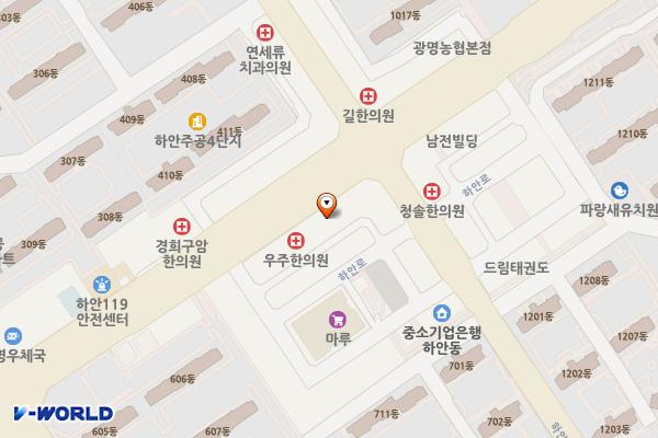 서울스타빌딩 위치 지도 — 경기도 광명시 범안로 1046 (하안동)