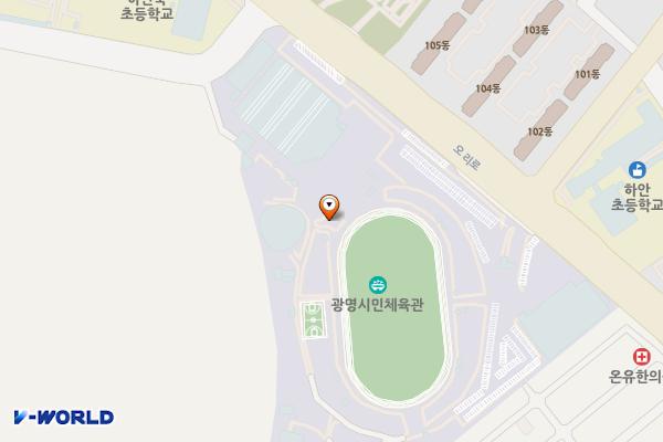 시민체육관(가림산 둘레길 화장실) 위치 지도 — 경기도 광명시 오리로 703