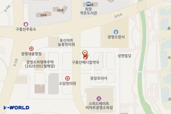 골든프라자 위치 지도 — 경기도 광명시 소하로 77, 소하동