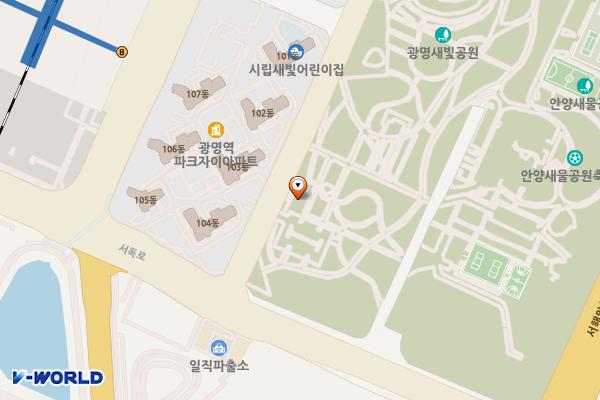 새빛공원 위치 지도 — 경기도 광명시 새빛공원로 10