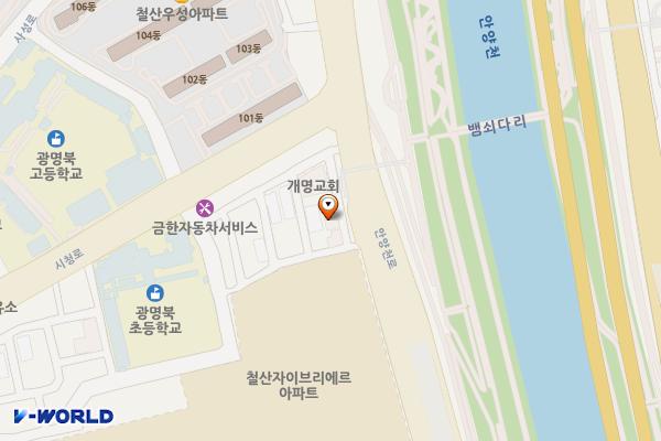 광덕산근린공원 위치 지도 — 경기도 광명시 시청로138번안길 18-1