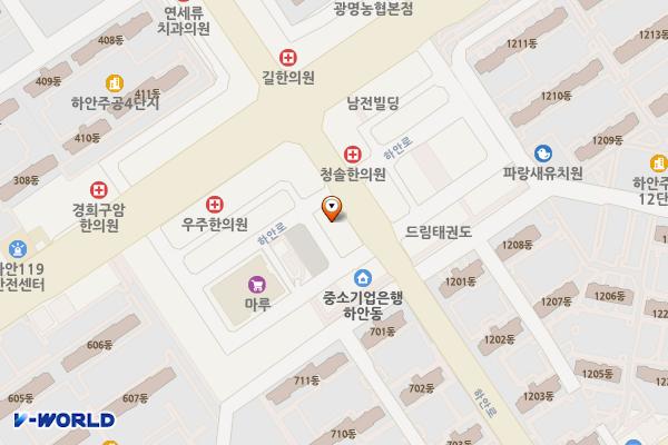 태홍빌딩 위치 지도 — 경기도 광명시 하안로 289 (하안동, 태홍빌딩)