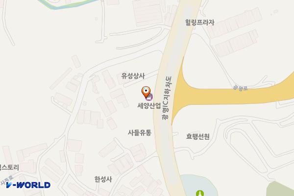 광명나들목주유소 위치 지도 — 경기도 광명시 광명로 417 (노온사동)