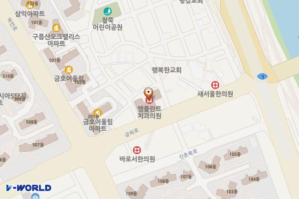 비엔팰리스 위치 지도 — 경기도 광명시 금하로 529