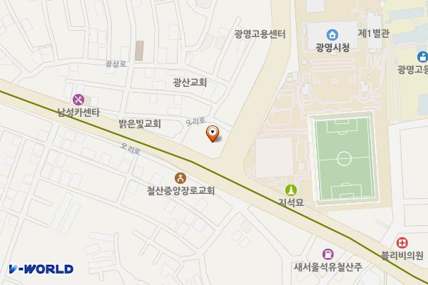 금산빌딩 위치 지도 — 경기도 광명시 오리로 902 (철산동, 금산빌딩)