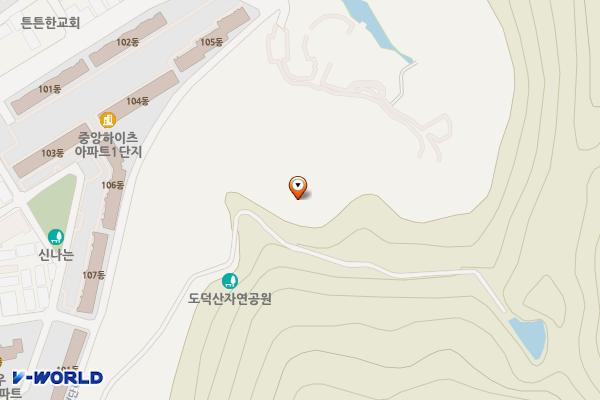 도덕산공원(야외음악당) 위치 지도 — 경기도 광명시 광명동 317-80/광명동 산 75