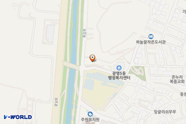 광명장애인종합복지관 위치 지도 — 경기도 광명시 목감로 120