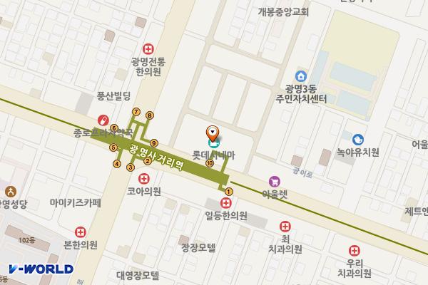크로앙스 위치 지도 — 경기도 광명시 오리로 970 (광명동, 크로앙스)
