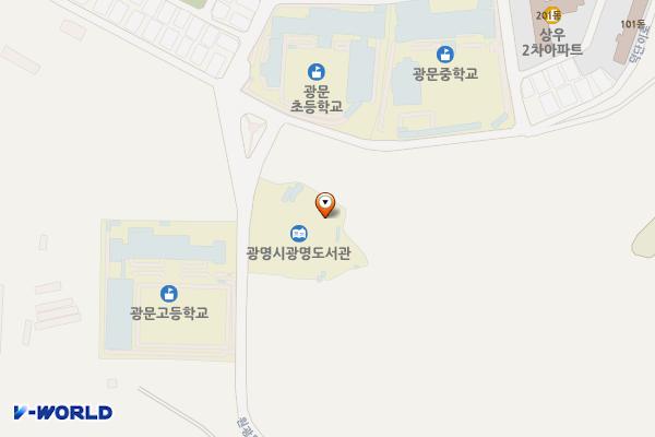 광명도서관 위치 지도 — 경기도 광명시 원광명안로 48