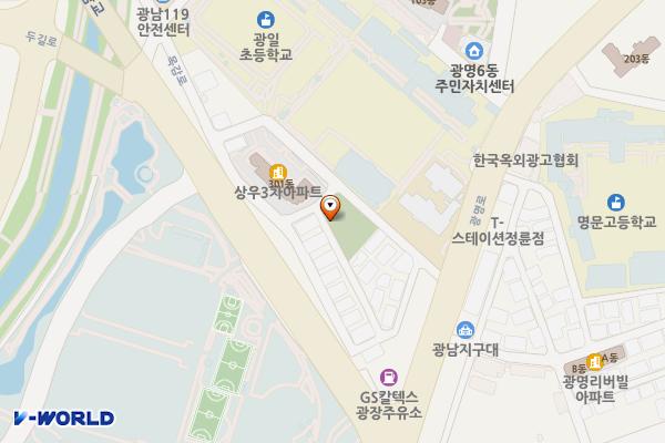 꿈동산어린이공원 위치 지도 — 경기도 광명시 광명로775번길 9