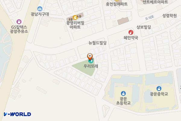 우리또래어린이공원 위치 지도 — 경기도 광명시 덕단이로9번길 12