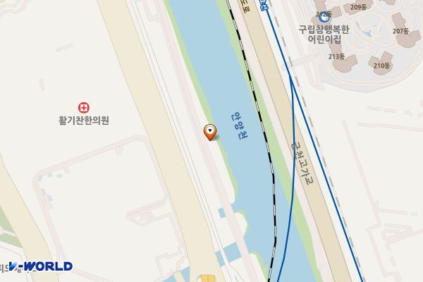 안양천 공중화장실(소하화장실) 위치 지도 — 경기도 광명시 소하동 524