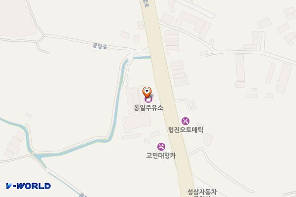 통일주유소 위치 지도 — 경기도 광명시 광명로 561 (노온사동, 통일주유소)