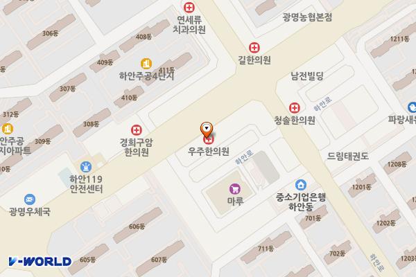 제일빌딩 위치 지도 — 경기도 광명시 범안로 1042 (하안동, 제일빌딩)