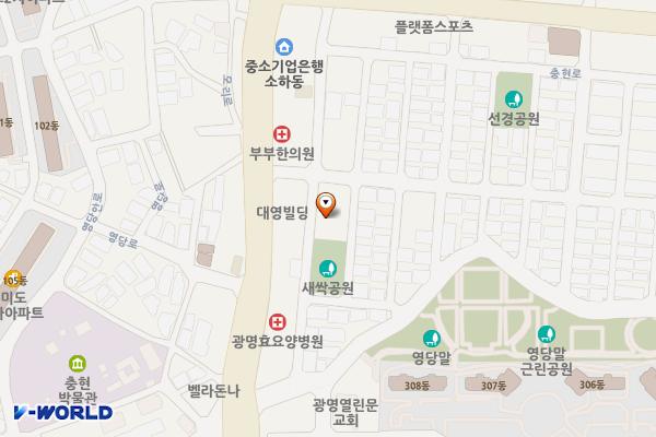 여성비전센터 위치 지도 — 경기도 광명시 오리로366번길 6