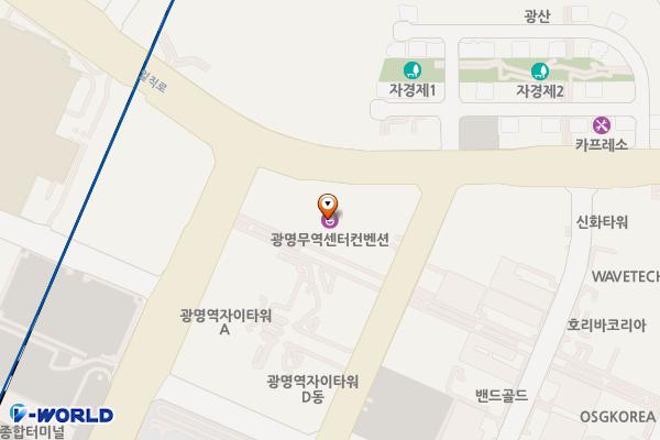 광명무역센터 위치 지도 — 경기도 광명시 일직로 72