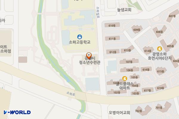 광명청소년수련관 위치 지도 — 경기도 광명시 소하일로 9