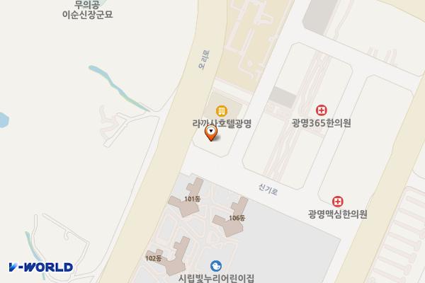 클래시아 위치 지도 — 경기도 광명시 일직로12번길 24