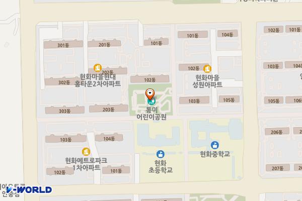 서당제어린이공원 위치 지도 — 경기도 평택시 안중읍 현화리 824-4
